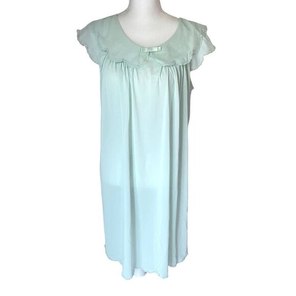 60’s Nylon Nightgown Shadowline Size Medium Lace Trim - Picture 2 of 5